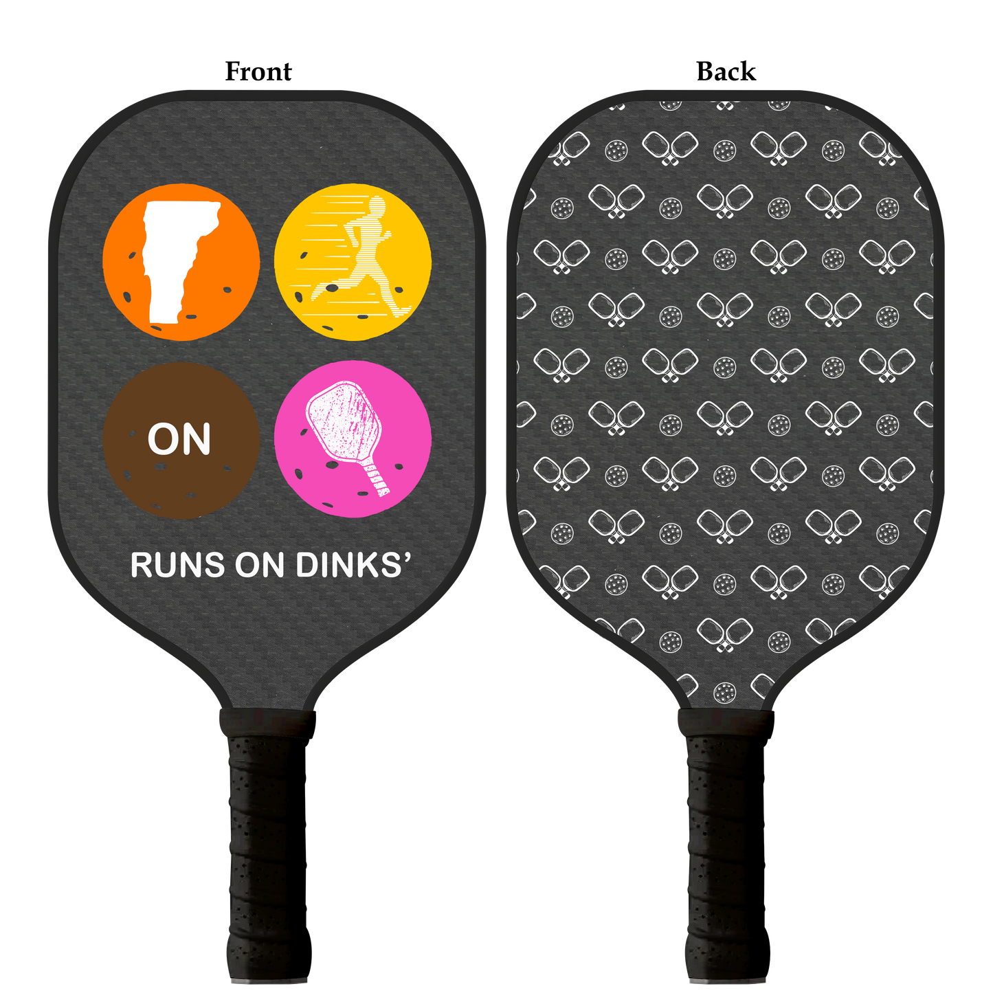 Custom Carbon Fiber Pickleball Paddle - Runs on Dinks'