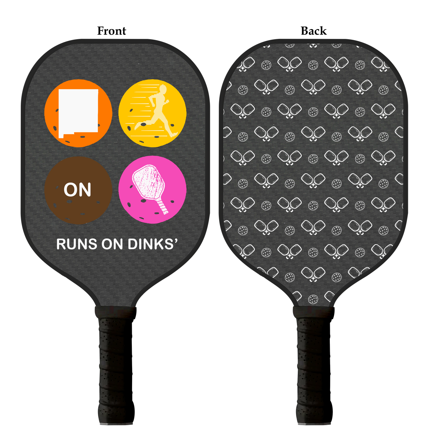 Custom Carbon Fiber Pickleball Paddle - Runs on Dinks'
