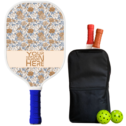 Single custom pickleball paddle gift, full-color personalized print