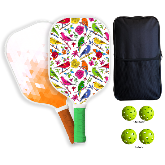 Custom Pickleball Paddle Bundle with Free Bag and Balls