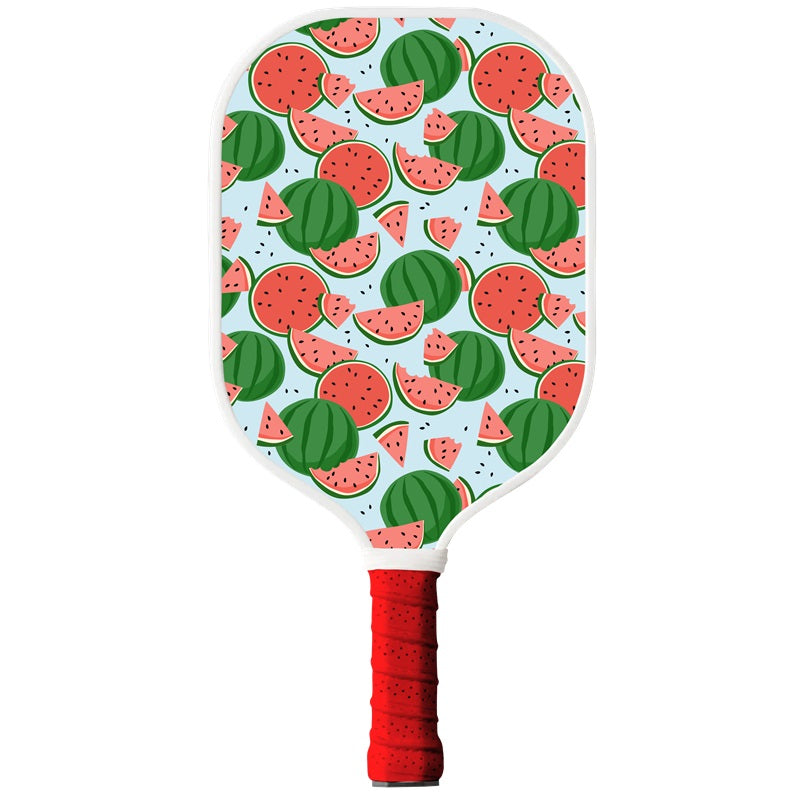 Custom pickleball paddle gift with watermelon print design